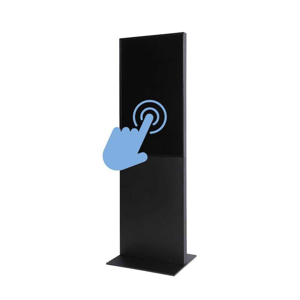 Digitální totem Smart Line 43" černý, s monitorem, dotyková fólie