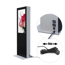 Digitální oboustranný totem s monitory Samsung 43", černý, dotyková fólie