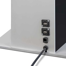 Digitální oboustranný totem s monitory Samsung 43", černý, dotyková fólie