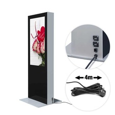 Digitální oboustranný totem s monitory Samsung 50", černý, dotyková fólie