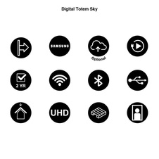 Digitální totem Sky s monitorem Samsung 43"