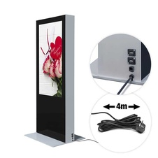 Digitální oboustranný totem s monitory Samsung 55", černý, dotyková fólie