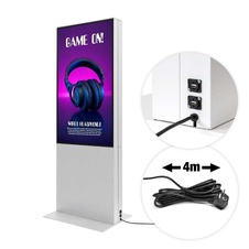 Digitální totem Smart Line Oboustranný s monitorem Samsung 50", bílá