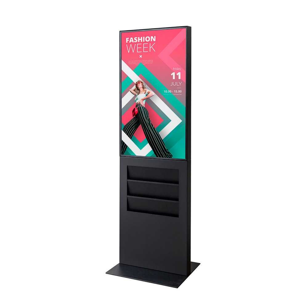 Digitální totem Smart Line 43" s kapsou 6xA4, černá
