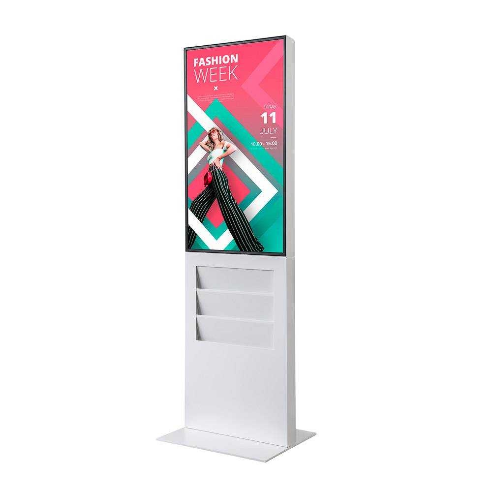 Digitální totem Smart Line 43" s kapsou 6xA4, bílá