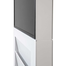Digitální totem Smart Line 43" s kapsou 6xA4, bílá, dotyková fólie