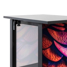 Digitální promostolek Futuro s monitorem Samsung 32" na výšku, černá