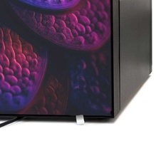 Digitální promostolek Futuro s monitorem Samsung 32" na výšku, černá