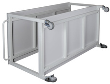 Pojízdný montážní stůl 150x80 cm s kontejnery Z3 a D1, buková překližka