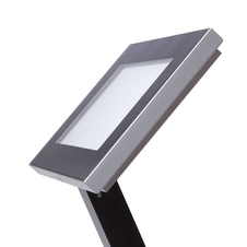 Venkovní MENU stojan A3 s LED osvětlením, černá