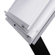 Venkovní MENU stojan A3 s LED osvětlením, černá