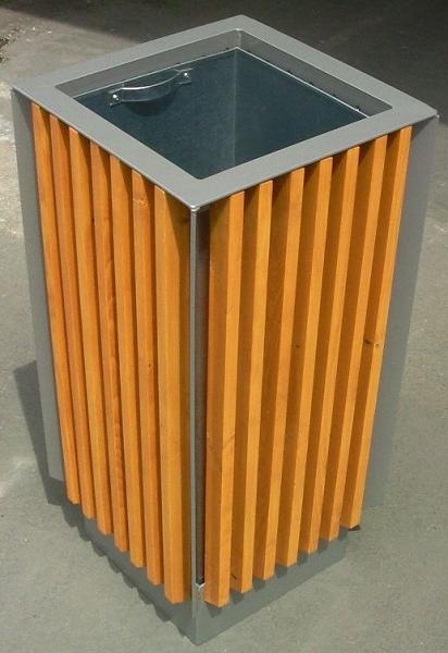 Odpadkový koš dřevěný