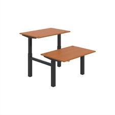 HOBIS párový výškově stavitelný stůl  MOTION DUAL MSD 2 1200, stand.ovládání, třešeň