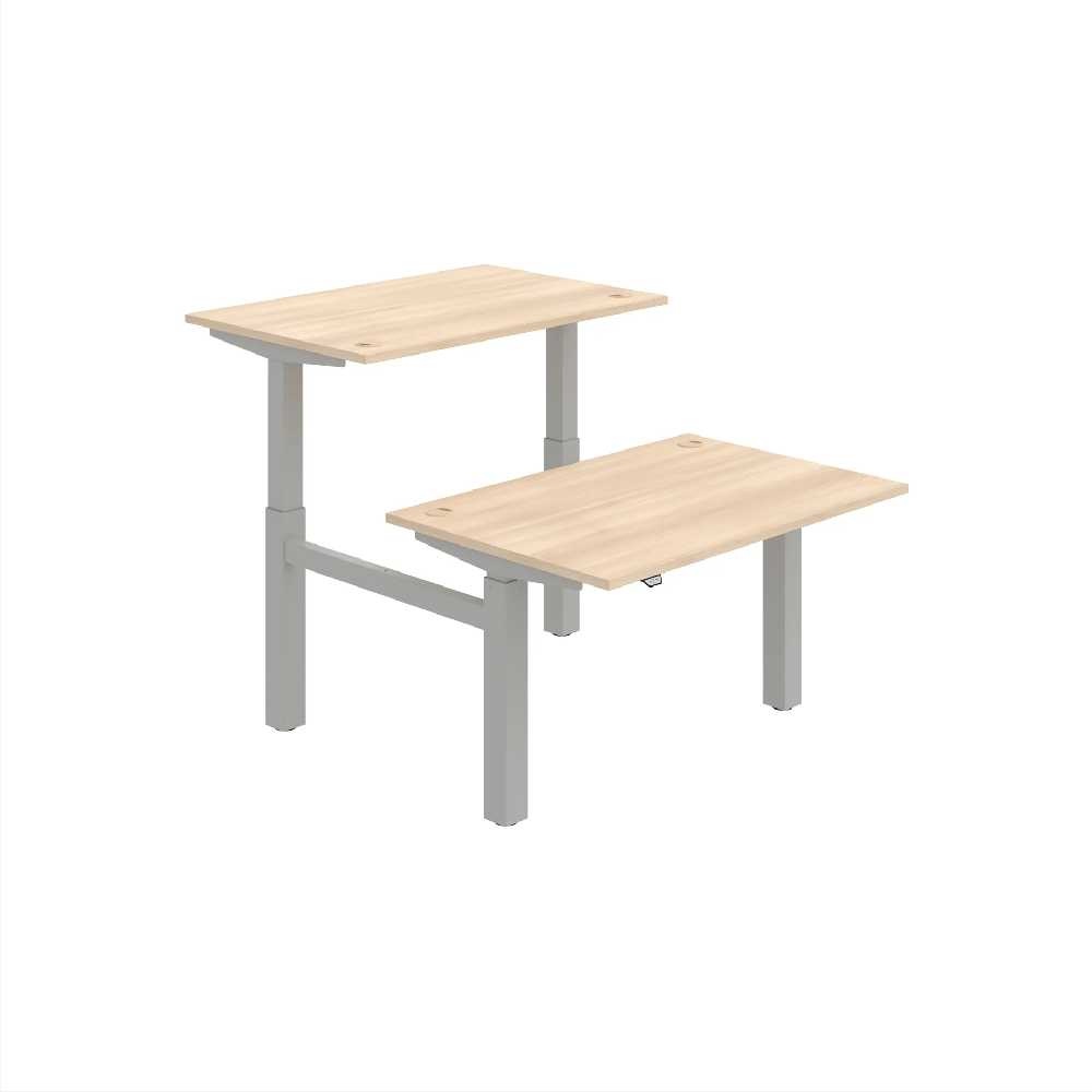 HOBIS párový výškově stavitelný stůl  MOTION DUAL MSD 2 1200, stand.ovládání, akát