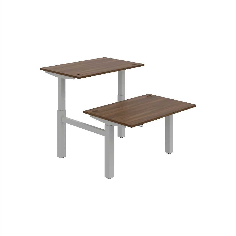 HOBIS párový výškově stavitelný stůl  MOTION DUAL MSD 2 1200, stand.ovládání, ořech