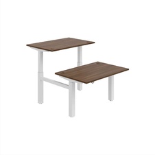 HOBIS párový výškově stavitelný stůl  MOTION DUAL MSD 2 1200, stand.ovládání, ořech