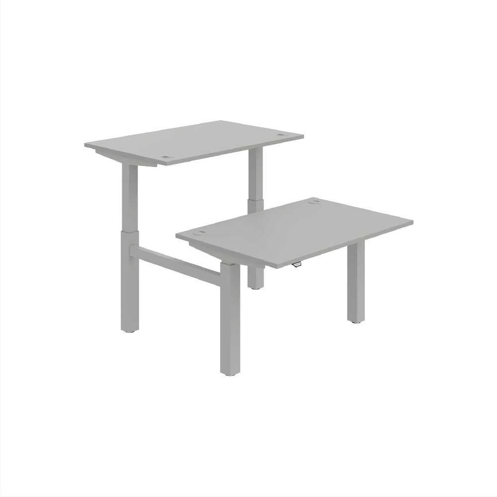HOBIS párový výškově stavitelný stůl  MOTION DUAL MSD 2 1200, stand.ovládání, šedá