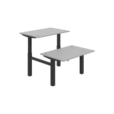 HOBIS párový výškově stavitelný stůl  MOTION DUAL MSD 2 1200, stand.ovládání, šedá