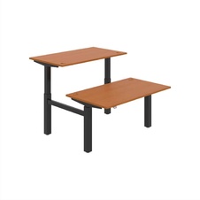 HOBIS párový výškově stavitelný stůl  MOTION DUAL MSD 2 1400, stand.ovládání, třešeň