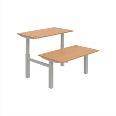 HOBIS párový výškově stavitelný stůl  MOTION DUAL MSD 2 1400, stand.ovládání, buk