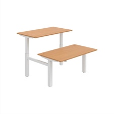 HOBIS párový výškově stavitelný stůl  MOTION DUAL MSD 2 1400, stand.ovládání, buk
