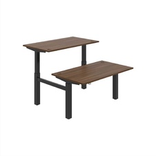 HOBIS párový výškově stavitelný stůl  MOTION DUAL MSD 2 1400, stand.ovládání, ořech