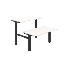 HOBIS párový výškově stavitelný stůl  MOTION DUAL MSD 2 1400, stand.ovládání, bílá