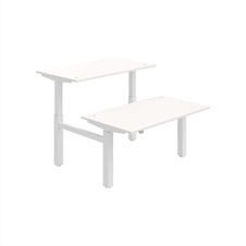 HOBIS párový výškově stavitelný stůl  MOTION DUAL MSD 2 1400, stand.ovládání, bílá