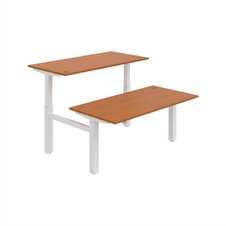 HOBIS párový výškově stavitelný stůl  MOTION DUAL MSD 2 1600, stand.ovládání, třešeň
