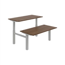 HOBIS párový výškově stavitelný stůl  MOTION DUAL MSD 2 1600, stand.ovládání, ořech