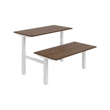 HOBIS párový výškově stavitelný stůl  MOTION DUAL MSD 2 1600, stand.ovládání, ořech