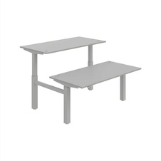 HOBIS párový výškově stavitelný stůl  MOTION DUAL MSD 2 1600, stand.ovládání, šedá