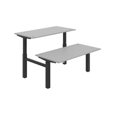HOBIS párový výškově stavitelný stůl  MOTION DUAL MSD 2 1600, stand.ovládání, šedá