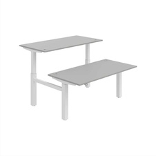 HOBIS párový výškově stavitelný stůl  MOTION DUAL MSD 2 1600, stand.ovládání, šedá