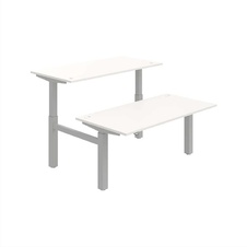 HOBIS párový výškově stavitelný stůl  MOTION DUAL MSD 2 1600, stand.ovládání, bílá