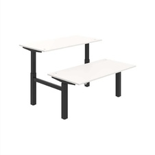 HOBIS párový výškově stavitelný stůl  MOTION DUAL MSD 2 1600, stand.ovládání, bílá