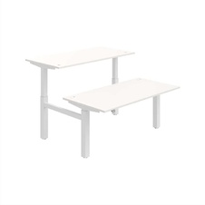 HOBIS párový výškově stavitelný stůl  MOTION DUAL MSD 2 1600, stand.ovládání, bílá