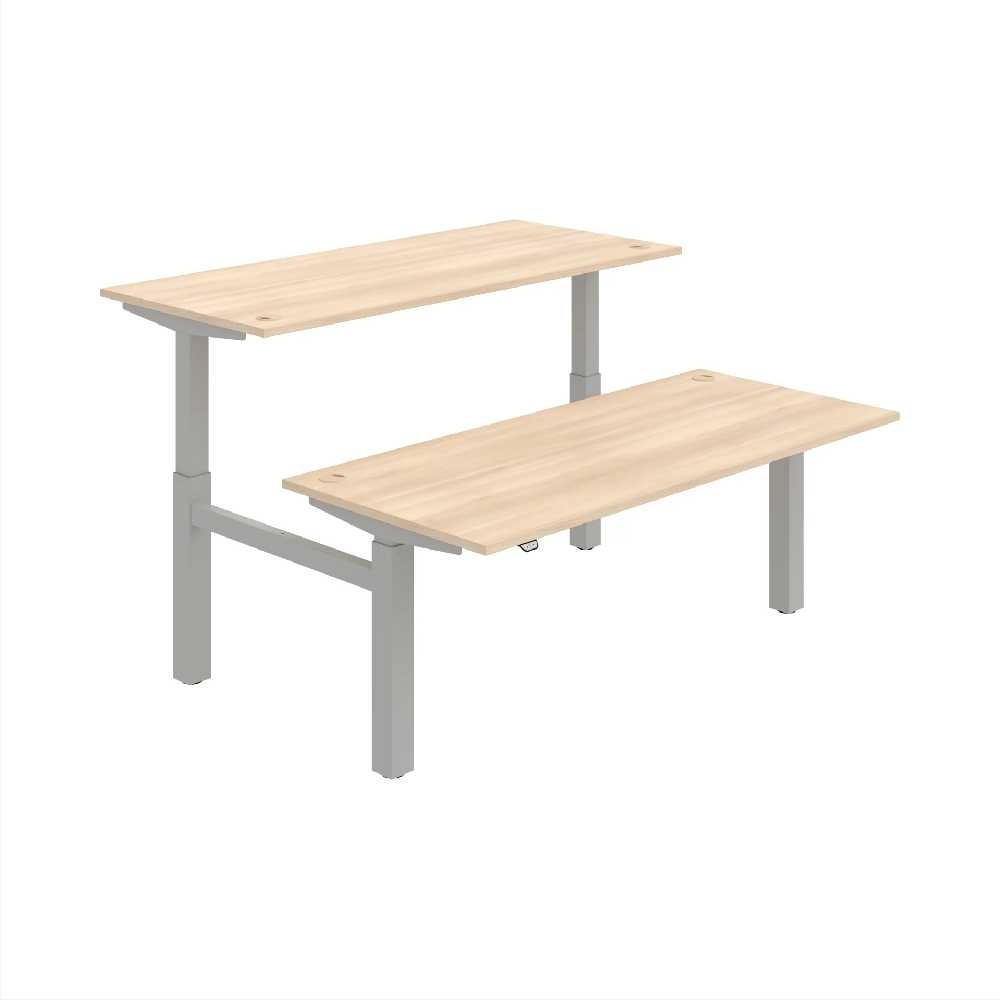 HOBIS párový výškově stavitelný stůl  MOTION DUAL MSD 2 1800, stand.ovládání, akát