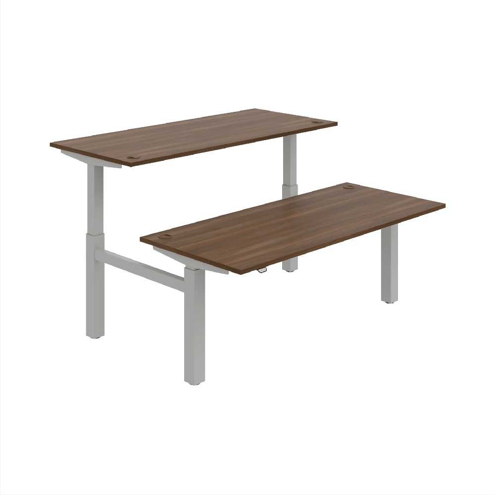 HOBIS párový výškově stavitelný stůl  MOTION DUAL MSD 2 1800, stand.ovládání, ořech