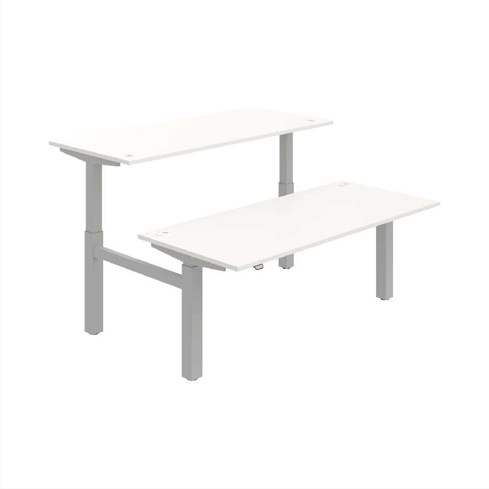 HOBIS párový výškově stavitelný stůl  MOTION DUAL MSD 2 1800, stand.ovládání, bílá