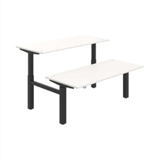 HOBIS párový výškově stavitelný stůl  MOTION DUAL MSD 2 1800, stand.ovládání, bílá