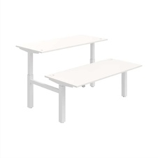 HOBIS párový výškově stavitelný stůl  MOTION DUAL MSD 2 1800, stand.ovládání, bílá