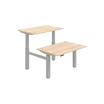 HOBIS párový výškově stavitelný stůl 120 cm, paměť.ovlad. - MOTION DUAL MSD 2M 1200, akát