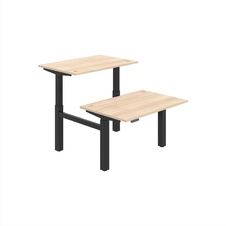 HOBIS párový výškově stavitelný stůl 120 cm, paměť.ovlad. - MOTION DUAL MSD 2M 1200, akát