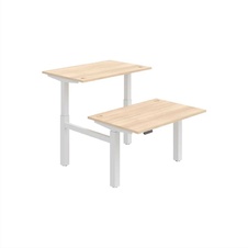 HOBIS párový výškově stavitelný stůl 120 cm, paměť.ovlad. - MOTION DUAL MSD 2M 1200, akát
