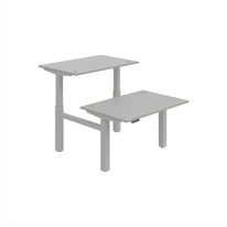 HOBIS párový výškově stavitelný stůl 120 cm, paměť.ovlad. - MOTION DUAL MSD 2M 1200, šedá