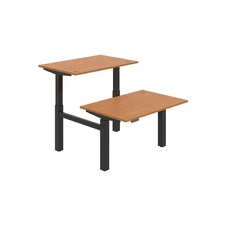HOBIS párový výškově stavitelný stůl 120 cm, paměť.ovlad. - MOTION DUAL MSD 2M 1200, olše