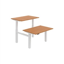 HOBIS párový výškově stavitelný stůl 120 cm, paměť.ovlad. - MOTION DUAL MSD 2M 1200, olše