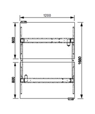 HOBIS párový výškově stavitelný stůl 120 cm, paměť.ovlad. - MOTION DUAL MSD 2M 1200, olše