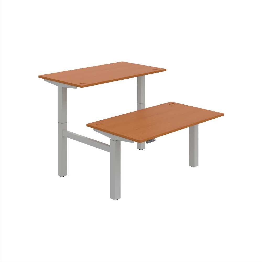 HOBIS párový výškově stavitelný stůl 140 cm, paměť.ovlad. - MOTION DUAL MSD 2M 1400, třešeň